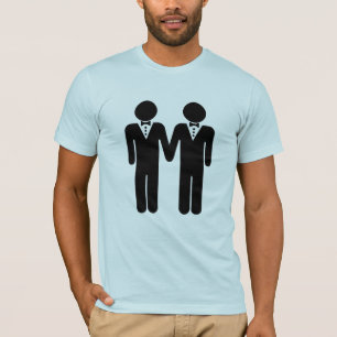 Huwelijkstupper homoseksueel paar mannen -.png t-shirt
