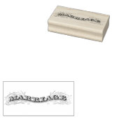 Huwelijkstype Rubber Art Stamp Rubberstempel (Gestempeld)