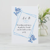 Huwelijksuitnodiger Bedankkaart (Staand voorkant)