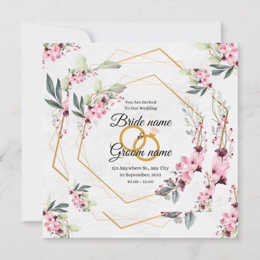 huwelijksuitnodiging (Voorkant)