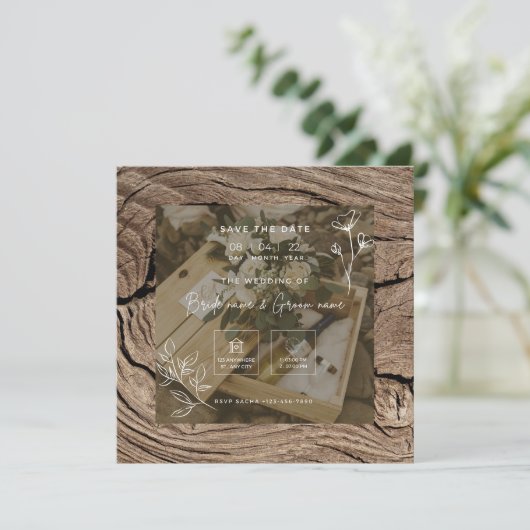 huwelijksuitnodiging (Staand voorkant)