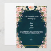 Huwelijksuitnodiging 2024 kaart (Voorkant / Achterkant)