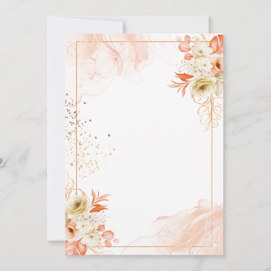 Huwelijksuitnodiging 5x7 binnen kaart (Achterkant)