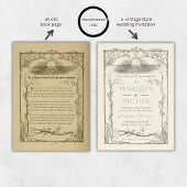 huwelijksuitnodiging aan zee kaart