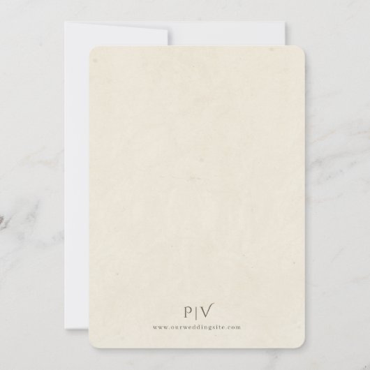  huwelijksuitnodiging aan zee kaart (Achterkant)