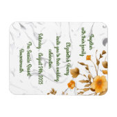 Huwelijksuitnodiging Aankondiging Briefkaart Magneet (Horizontaal)