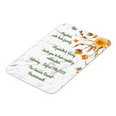 Huwelijksuitnodiging Aankondiging Briefkaart Magneet (Linkerzijde)