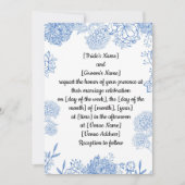 Huwelijksuitnodiging aanpasbaar voor en achter kaart (Voorkant)