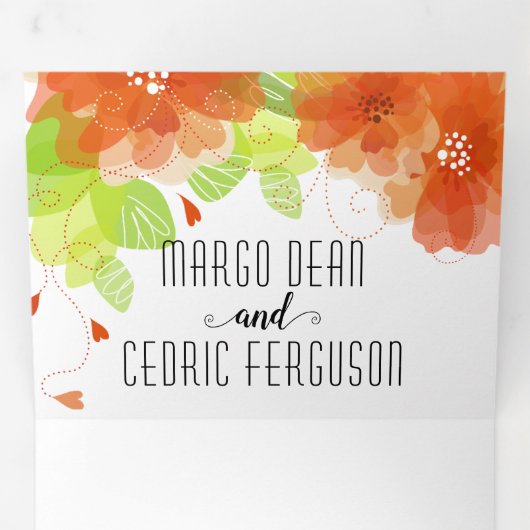 Huwelijksuitnodiging aanvraag zwart-wit 2 drieluik uitnodiging (Binnenzijde eerst)