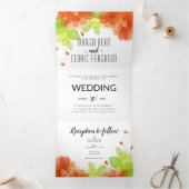 Huwelijksuitnodiging aanvraag zwart-wit 2 drieluik uitnodiging (Binnen)