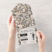 huwelijksuitnodiging all in one uitnodiging (Afscheurbaar)