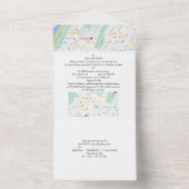 Huwelijksuitnodiging alles in één all in one uitnodiging (Binnen)