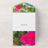 Huwelijksuitnodiging alles in één all in one uitnodiging (Buitenkant)