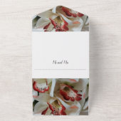 Huwelijksuitnodiging alles in één all in one uitnodiging (Buitenkant)