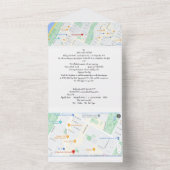 Huwelijksuitnodiging alles in één all in one uitnodiging (Binnen)