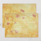 Huwelijksuitnodiging Aziatische Invloed Tortelduif Kaart (Voorkant / Achterkant)