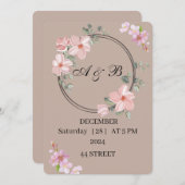 Huwelijksuitnodiging Bedankkaart (Voorkant / Achterkant)