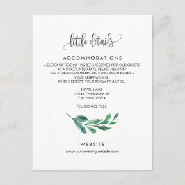 Huwelijksuitnodiging - bijgevoegde kaart, details  informatiekaartje