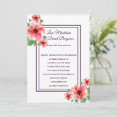 Huwelijksuitnodiging - Bloemen Kaart (Staand voorkant)