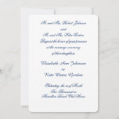 Huwelijksuitnodiging Boom Silhouet, Bos, Aangepast Kaart (Achterkant)