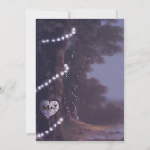 huwelijksuitnodiging | boomlichten kaart (Achterkant)