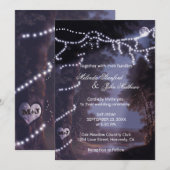 huwelijksuitnodiging | boomlichten kaart (Voorkant / Achterkant)