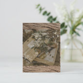 huwelijksuitnodiging briefkaart (Staand voorkant)