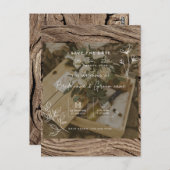 huwelijksuitnodiging briefkaart (Voorkant / Achterkant)