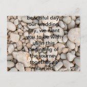 huwelijksuitnodiging briefkaart (Achterkant)