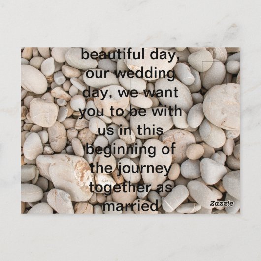 huwelijksuitnodiging briefkaart (Achterkant)