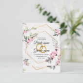 huwelijksuitnodiging briefkaart (Staand voorkant)