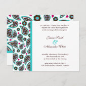 Huwelijksuitnodiging Briefkaart | C1 (Voorkant / Achterkant)