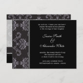 Huwelijksuitnodiging Briefkaart | E1 (Voorkant / Achterkant)