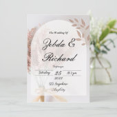 Huwelijksuitnodiging Briefpapier Save The Date (Staand voorkant)