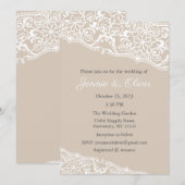 Huwelijksuitnodiging, Bruiloft Briefpapier, Bruid Kaart (Voorkant / Achterkant)