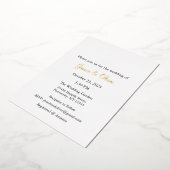 Huwelijksuitnodiging, Bruiloft Briefpapier, Folie, Folie Uitnodiging (Gedraaid)