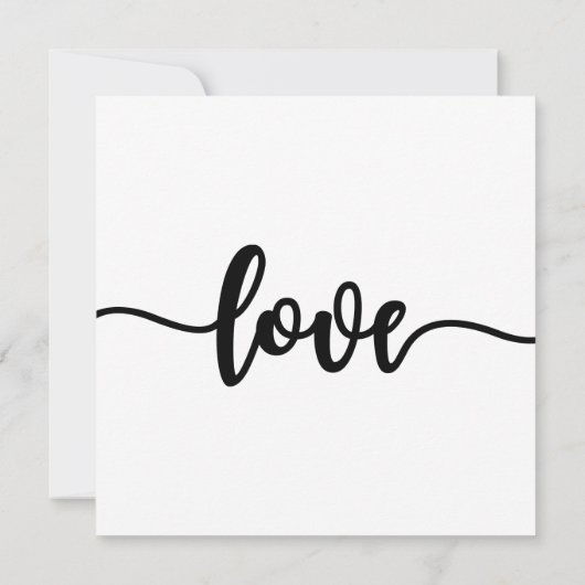 Huwelijksuitnodiging, Bruiloft Briefpapier, Liefde Kaart (Achterkant)