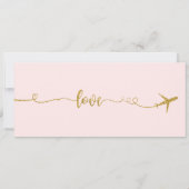 Huwelijksuitnodiging, Bruiloft Briefpapier, Liefde Kaart (Achterkant)