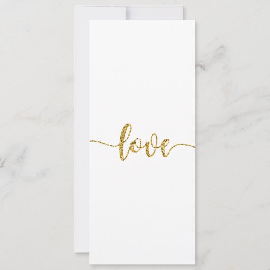 Huwelijksuitnodiging, Bruiloft Briefpapier, Liefde Kaart (Achterkant)