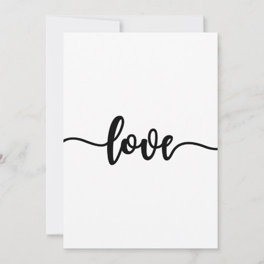 Huwelijksuitnodiging, Bruiloft Briefpapier, Liefde Kaart (Achterkant)