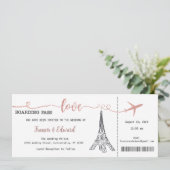 Huwelijksuitnodiging, Bruiloft Briefpapier, Liefde Kaart (Staand voorkant)