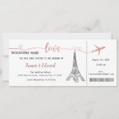 Huwelijksuitnodiging, Bruiloft Briefpapier, Liefde Kaart (Voorkant)