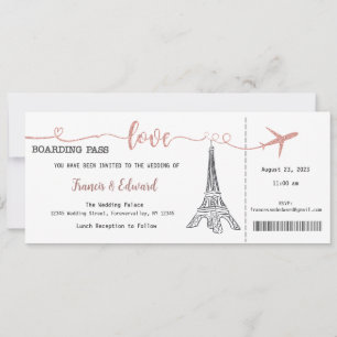 Huwelijksuitnodiging, Bruiloft Briefpapier, Liefde Kaart