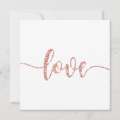 Huwelijksuitnodiging, Bruiloft Briefpapier, Liefde Kaart (Achterkant)