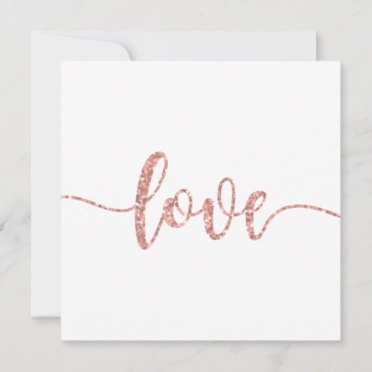 Huwelijksuitnodiging, Bruiloft Briefpapier, Liefde Kaart (Achterkant)