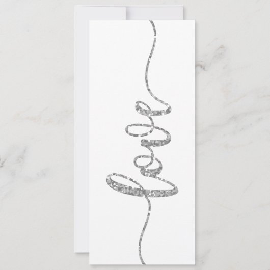 Huwelijksuitnodiging, Bruiloft Briefpapier, Liefde Kaart (Achterkant)