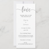 Huwelijksuitnodiging, Bruiloft Briefpapier, Liefde Kaart (Voorkant)