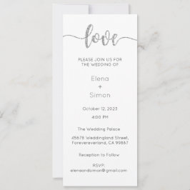 Huwelijksuitnodiging, Bruiloft Briefpapier, Liefde Kaart