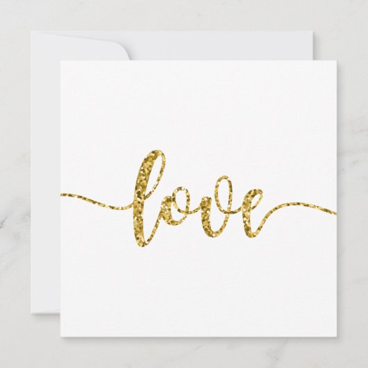 Huwelijksuitnodiging, Bruiloft Briefpapier, Liefde Kaart (Achterkant)