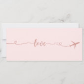 Huwelijksuitnodiging, Bruiloft Briefpapier, Liefde Kaart (Achterkant)